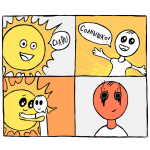 Объятия с солнцем