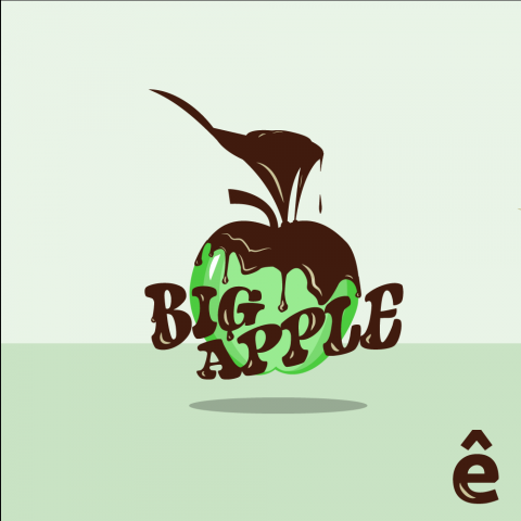 Логотип для сети кофеен «Big apple»