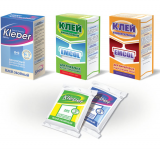 Упаковка двух марок обойного клея
