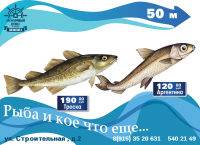 Баннер для рыбного магазина