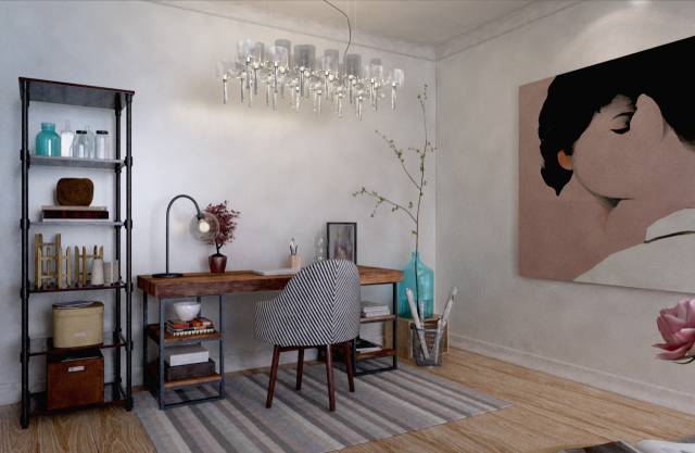 Визуализация гостинной2