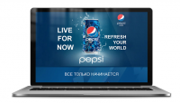 Концепт промо сайта торговой марки "Pepsi"