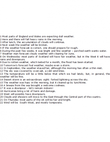 FORECAST
