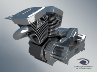 Моделирование и визуализация Engine S&S Evo