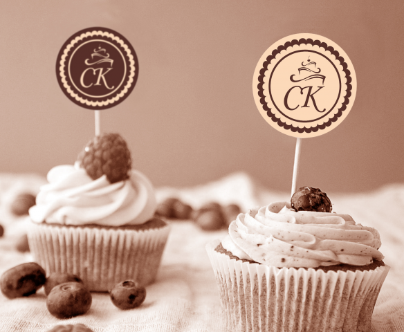 Круги-топперы для пирожных