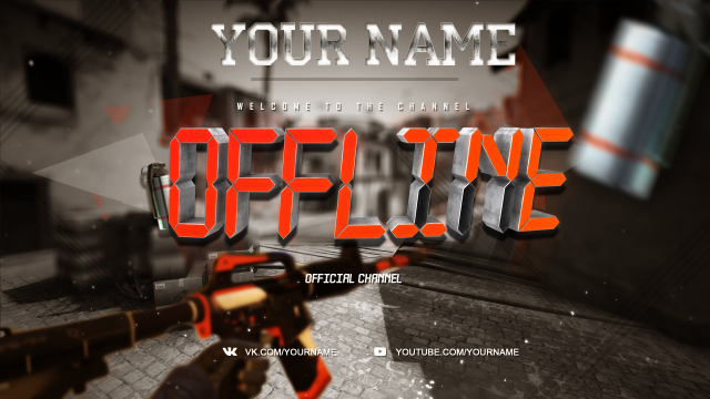 Оффлайн заставка для twitch