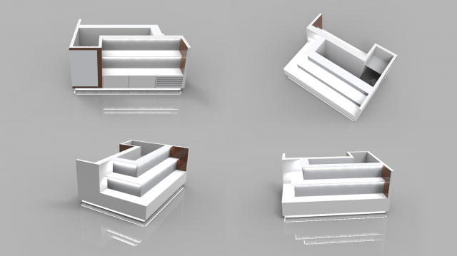 3D модель выставочного стенда