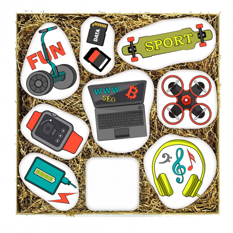 Подарочный набор печенья на 23 февраля. Печать по глазури.