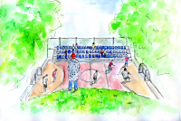 Иллюстрация к книге Д.Д.Сэлинджера "Над пропастью во ржи"