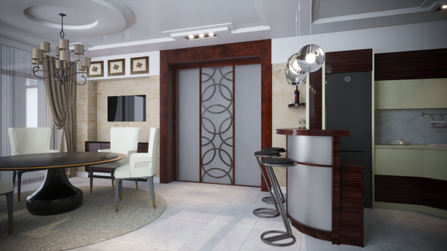 Дизайн кухня 30 м2