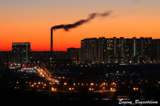 Городской вечерний пейзаж