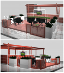 Дизайн-проект зоны отдыха в ТРЦ Мега