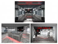 Визуализация интерьера магазина