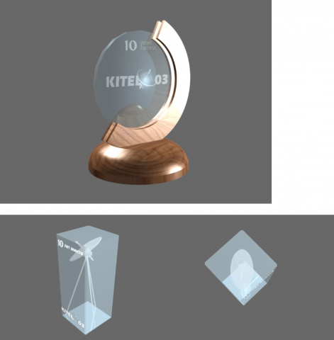 Дизайн 2-ух статуэток для выставки kitel 2003