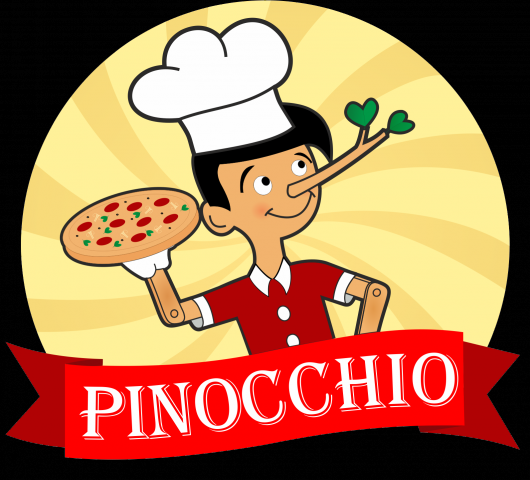 Логотип пиццерии "Pinocchio"
