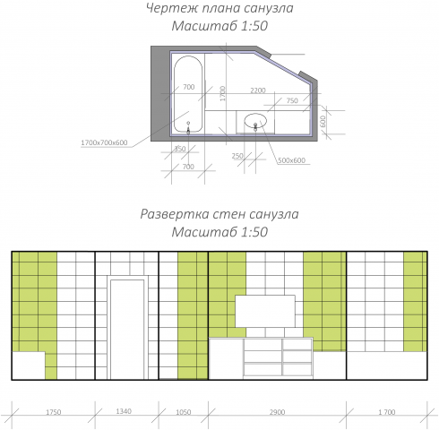 Чертежи интерьера
