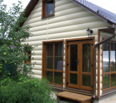 Виниловый блок хаус Holzblock от компании Holzplast