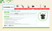 Дизайн сайта Lensbaby3G(галерея)