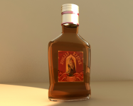 Бутылка коньяка