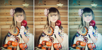 Студийная фотосъёмка ребёнка, ретушь и тонирование