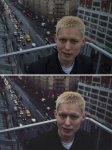 Уличная фотосъёмка мужского портрета, ретушь и тонирование