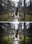 Ретушь свадебной фотографии, только Lightroom