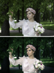 Ретушь свадебной фотографии, только Lightroom