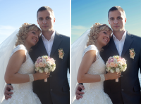 Ретушь свадебной фотографии