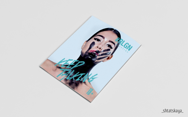 Верстка глянцевого журнала  #RLGNmagazine