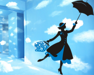 Стикер "Мэри Поппинс"