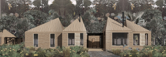 Проект экологических домиков для площадки Ясно Поле