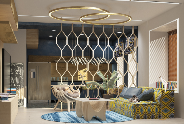 Интерьер Гостиной-Кухни