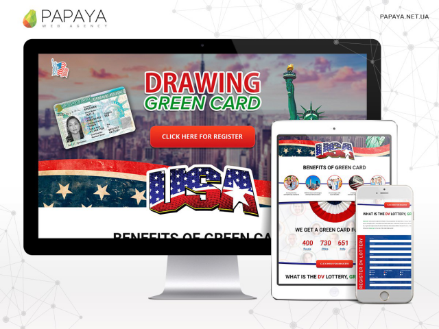 Дизайн для сайта Green card