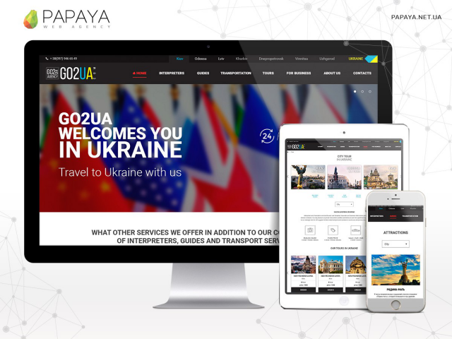 Дизайн для сайта GO2UA