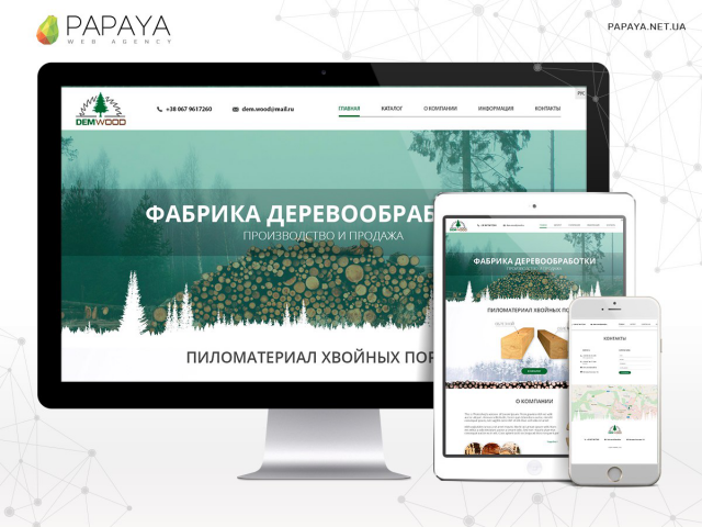 Дизайн для сайта DemWood