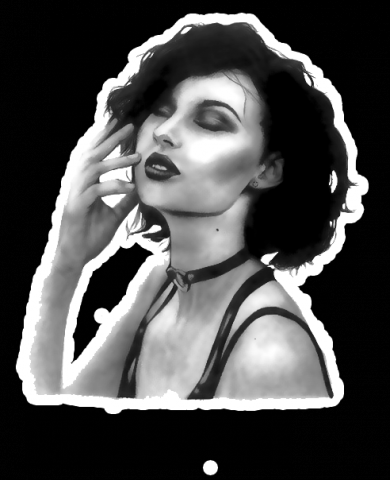 портретный стикер