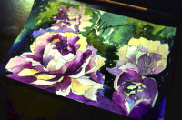 Акварельная открытка