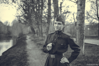 Женский портрет в ретро-стиле