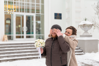 Свадьба на ВДНХ. Встреча молодых.