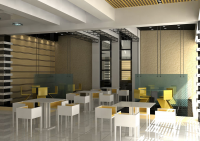 Эскизное предложение дизайна кафе