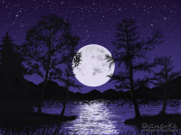 night (Photoshop, Wacom)