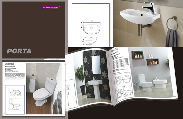 Дизайн и верстка каталога сантехники