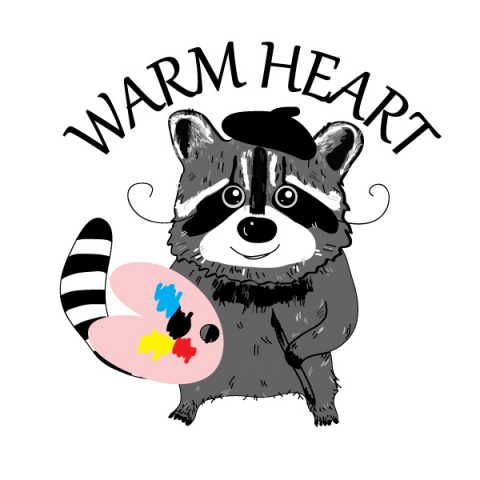 Енот Warm heart