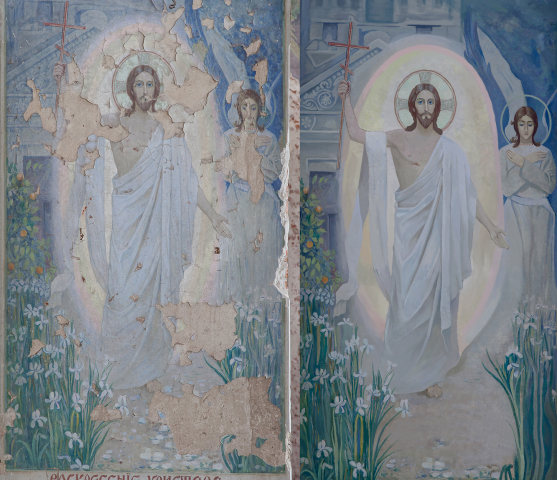Фреска церковная, Преображение