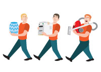 Персонажи для рекламы переездов