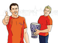 Персонажи для рекламы переездов