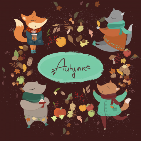 Autumn animals