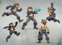 разработка персонажа (человек-ёж)