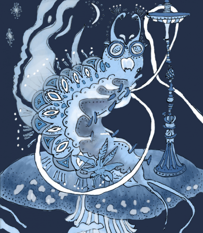 Гусеница из "Алиса в стране чудес"