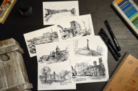 Открытки::Приднестровье в рисунках от Time Turner sketchbook